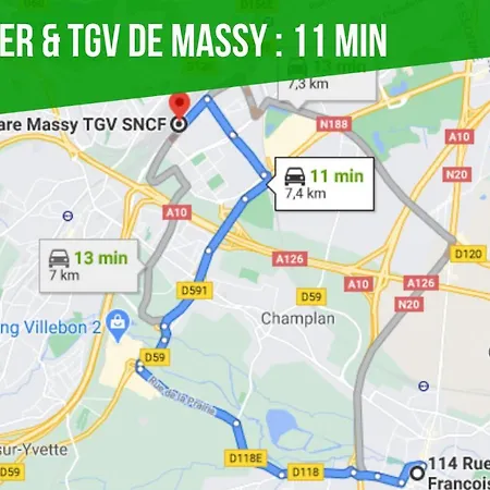 L2 - And Cosy Flat Close Paris - Wifi & Netflix Apartment Longjumeau